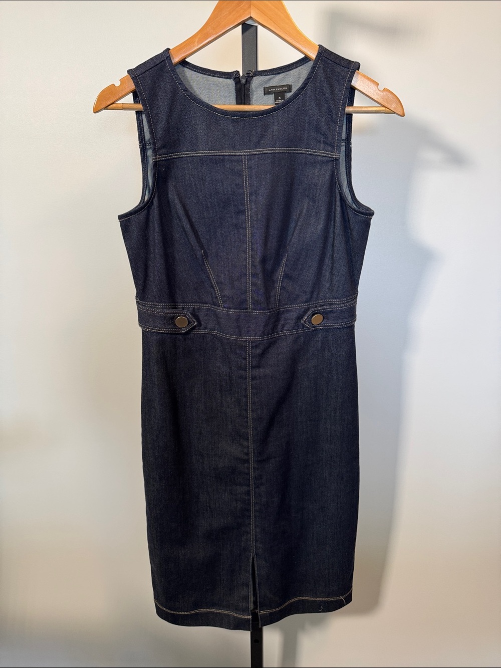 Ann Taylor Sleeveless Denim Dress